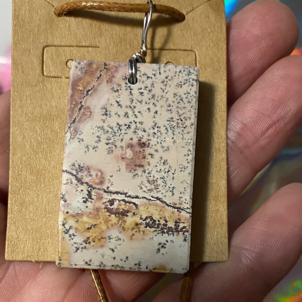 Picture Stone Jasper Pendant Necklace